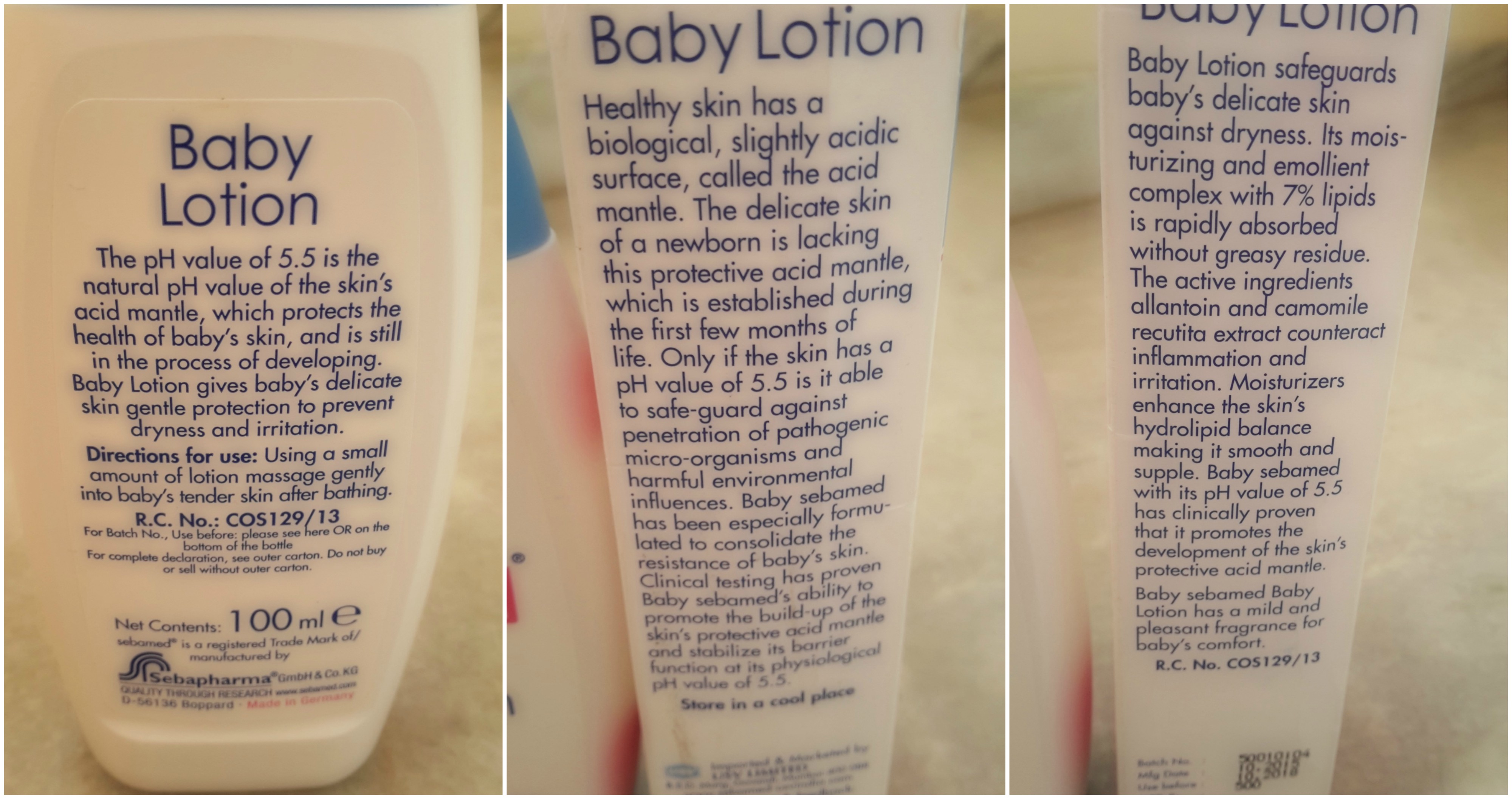 Review on Sebamed Baby Lotion and Sebamed Feminine Intimate - Twins and Me