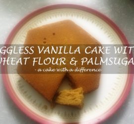 Have you tried baking your cake with wheat flour and palmsugar? Check out our super easy recipe for Eggless Vanilla Cake made with nutritious ingredients.