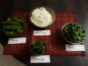 Do your kids run away from greens? You can conceal the nutritious greens yet feed them in the form of this classic Methi Palak Coriander Paratha.