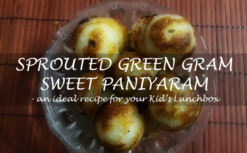 Bored of the usual way of making Paniyaram? Want to add nutrients and still make it taste yummy? Check out our Sprouted Green Gram Sweet Paniyaram recipe.